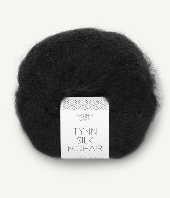 Tynn Silk Mohair Svart 1099