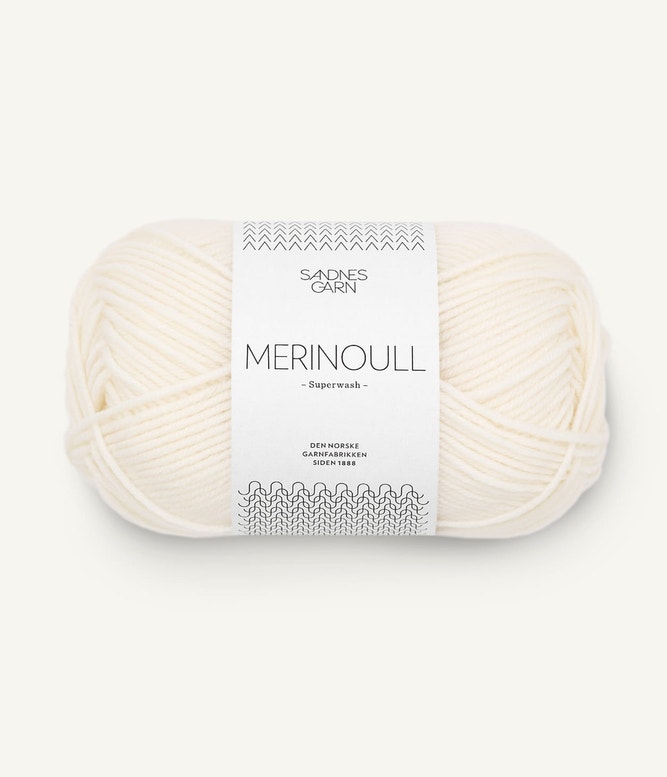 Merinoull Hvit 1002