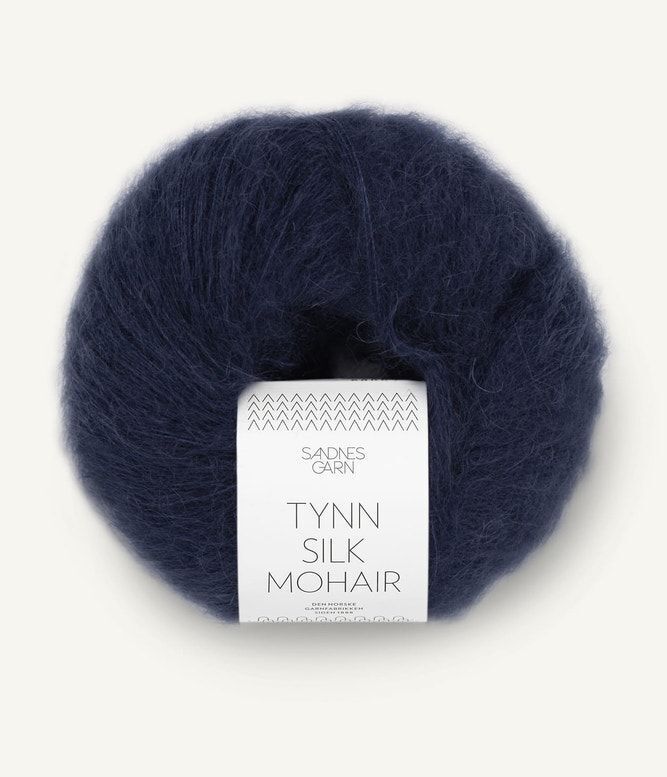 Tynn Silk Mohair Dyp Marine 5581