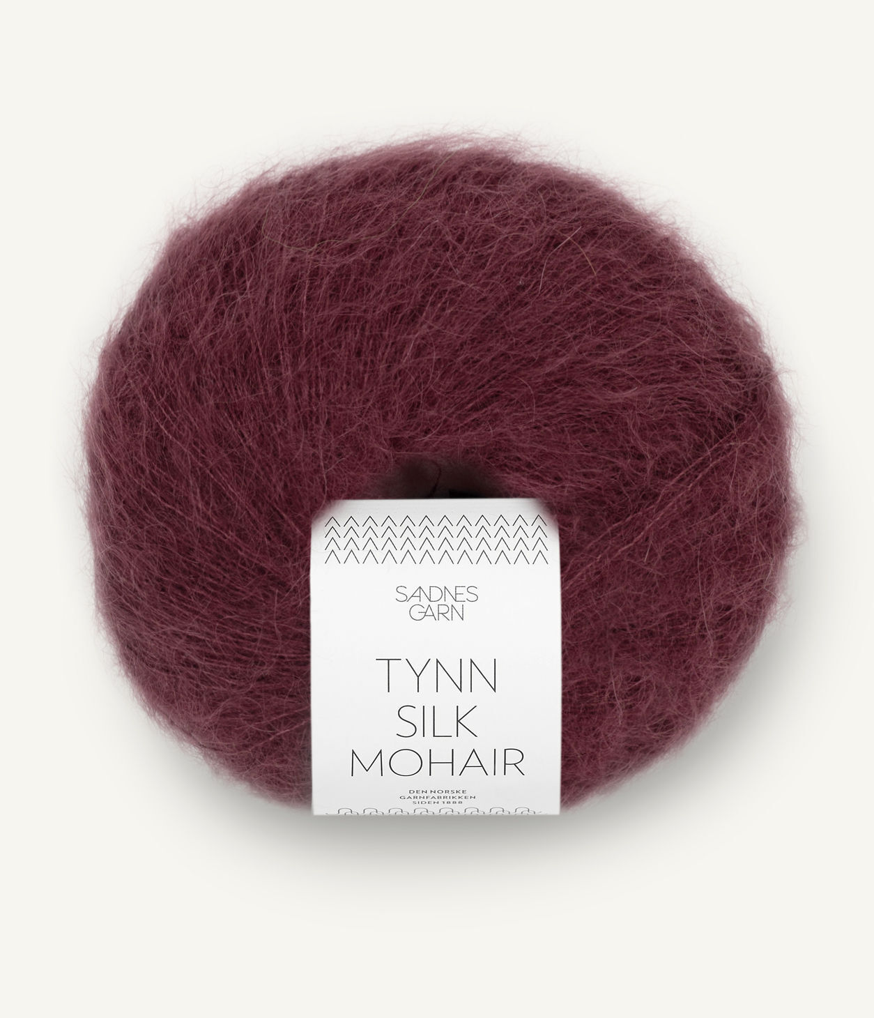 Tynn Silk Mohair Dyp Burgunder 4372