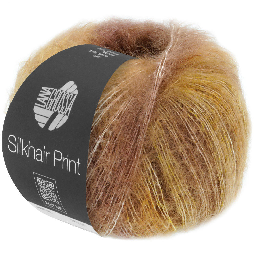 Silkhair Print 407 Beige/lysegul/kamel/nougat